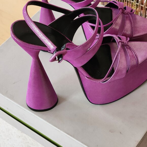 D'Accori Belle Platform Sandals Sz 40 - Picture 4 of 8